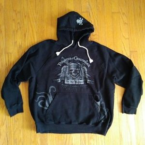 Men's Black Pirates of the Caribbean Hoodie Sz XL